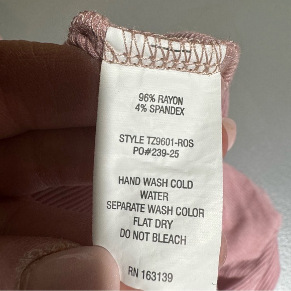 Y2K Light Pink Fitted Long-Sleeve Button Front Top Cute Ballerina Pastel Casual - Picture 6 of 7